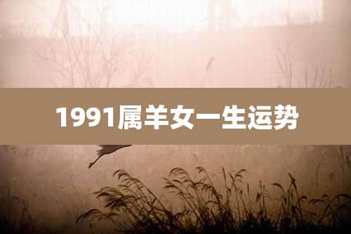 1991属羊女一生运势