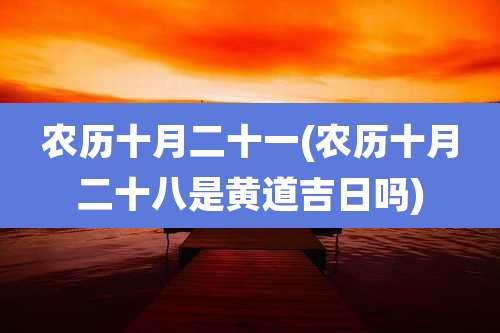 农历十月二十一(农历十月二十八是黄道吉日吗)