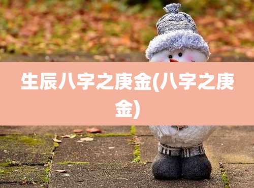 生辰八字之庚金(八字之庚金)