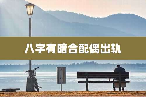 八字有暗合配偶出轨