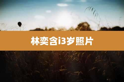 林奕含i3岁照片