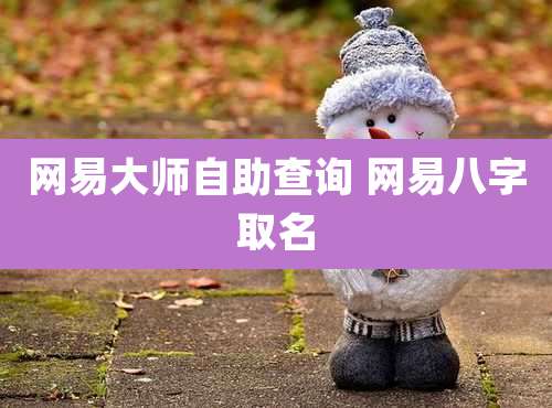 网易大师自助查询 网易八字取名