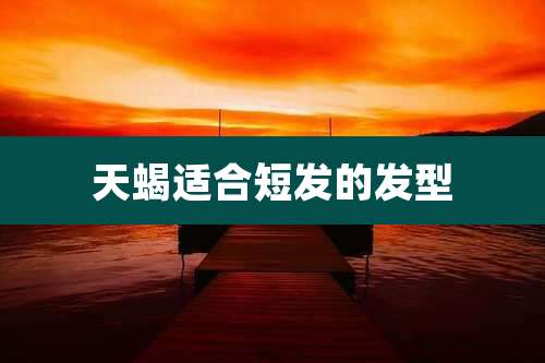 天蝎适合短发的发型