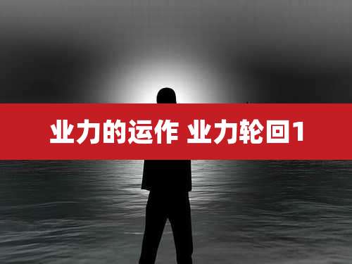 业力的运作 业力轮回1