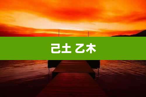 己土 乙木