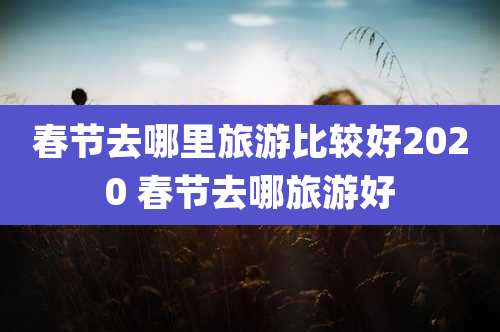 春节去哪里旅游比较好2020 春节去哪旅游好