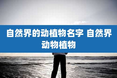 自然界的动植物名字 自然界动物植物
