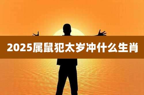 2025属鼠犯太岁冲什么生肖