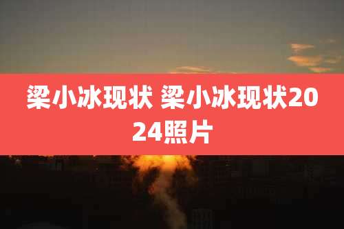 梁小冰现状 梁小冰现状2024照片