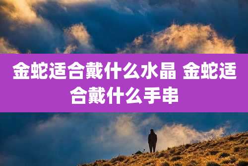 金蛇适合戴什么水晶 金蛇适合戴什么手串
