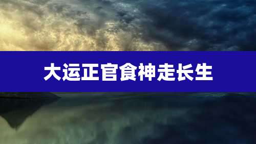 大运正官食神走长生
