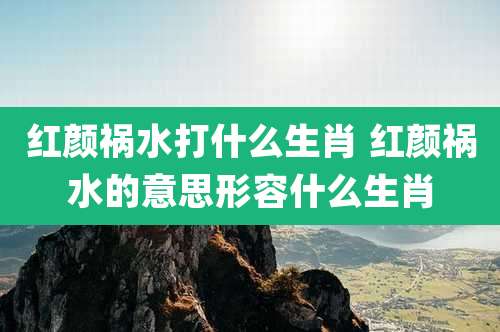 红颜祸水打什么生肖 红颜祸水的意思形容什么生肖