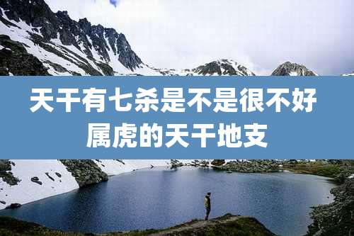 天干有七杀是不是很不好 属虎的天干地支