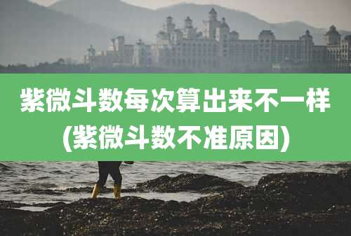 紫微斗数每次算出来不一样(紫微斗数不准原因)