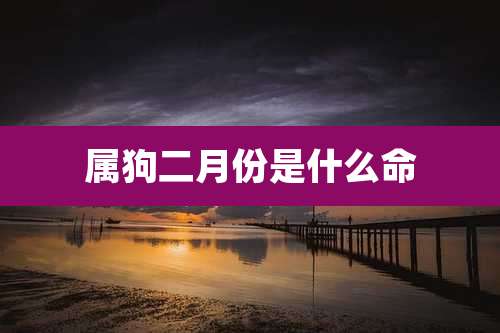 属狗二月份是什么命
