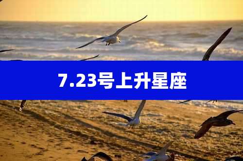 7.23号上升星座