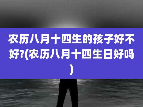 农历八月十四生的孩子好不好?(农历八月十四生日好吗)