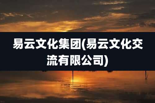易云文化集团(易云文化交流有限公司)