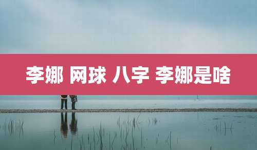 李娜 网球 八字 李娜是啥