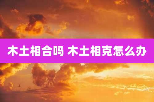 木土相合吗 木土相克怎么办