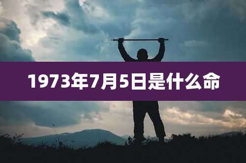 1973年7月5日是什么命