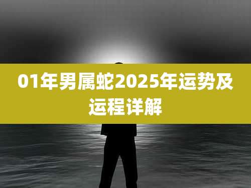 01年男属蛇2025年运势及运程详解