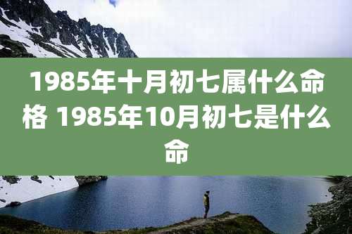 1985年十月初七属什么命格 1985年10月初七是什么命