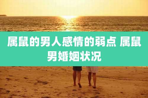 属鼠的男人感情的弱点 属鼠男婚姻状况