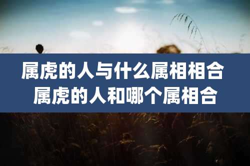 属虎的人与什么属相相合 属虎的人和哪个属相合