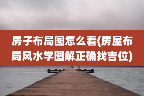 房子布局图怎么看(房屋布局风水学图解正确找吉位)