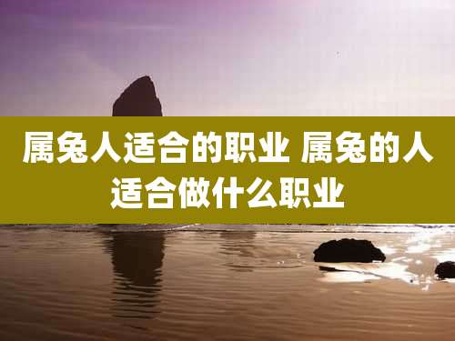 属兔人适合的职业 属兔的人适合做什么职业