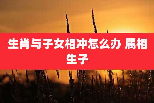 生肖与子女相冲怎么办 属相生子