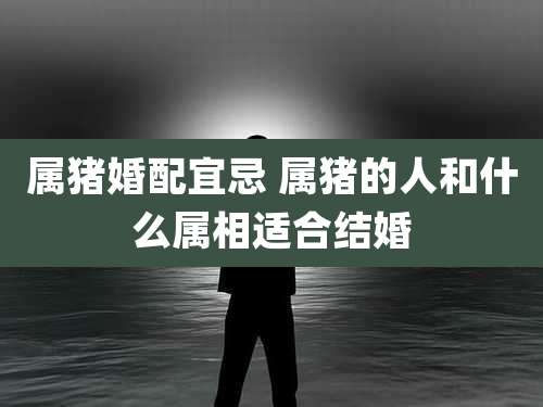 属猪婚配宜忌 属猪的人和什么属相适合结婚