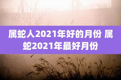 属蛇人2021年好的月份 属蛇2021年最好月份