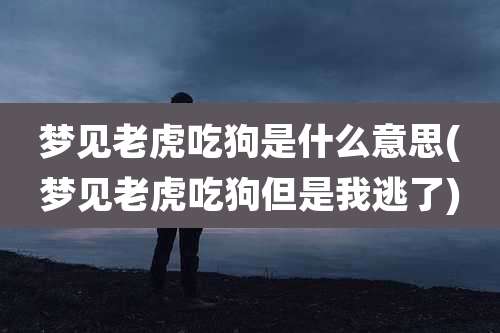 梦见老虎吃狗是什么意思(梦见老虎吃狗但是我逃了)