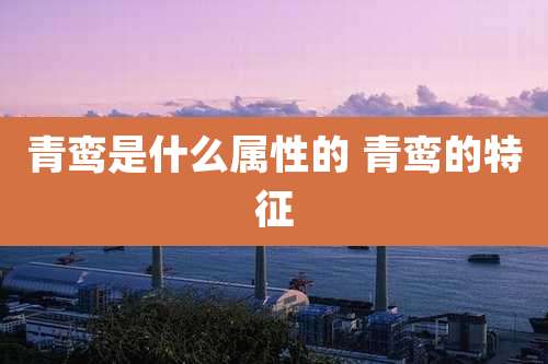 青鸾是什么属性的 青鸾的特征