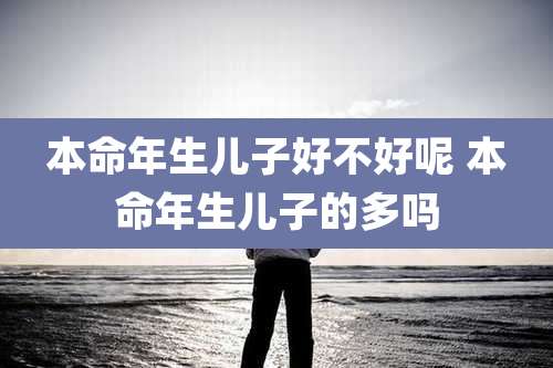 本命年生儿子好不好呢 本命年生儿子的多吗