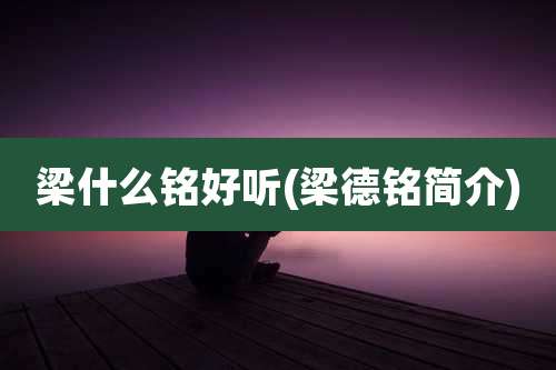 梁什么铭好听(梁德铭简介)