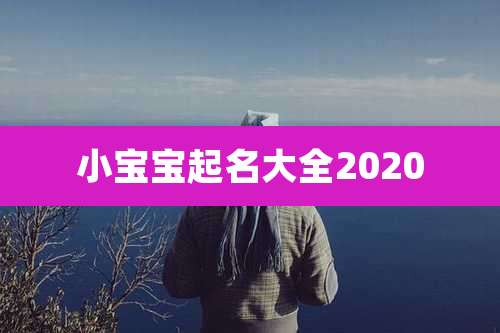 小宝宝起名大全2020