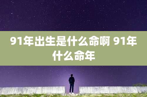 91年出生是什么命啊 91年什么命年