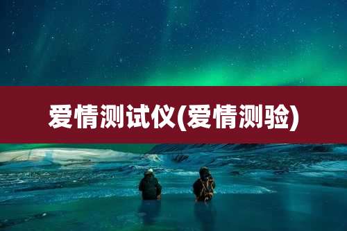 爱情测试仪(爱情测验)
