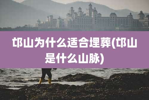 邙山为什么适合埋葬(邙山是什么山脉)