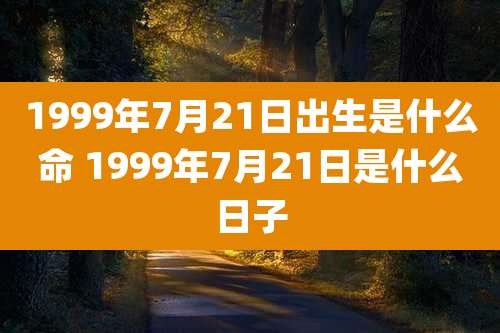 1999年7月21日出生是什么命 1999年7月21日是什么日子