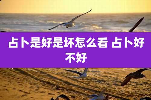 占卜是好是坏怎么看 占卜好不好