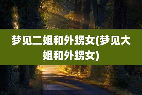 梦见二姐和外甥女(梦见大姐和外甥女)