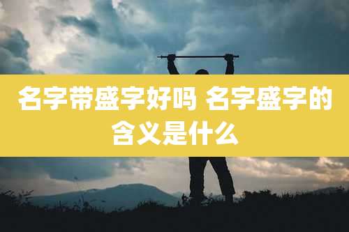 名字带盛字好吗 名字盛字的含义是什么