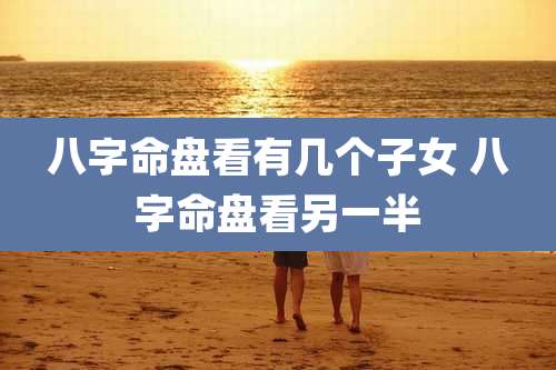 八字命盘看有几个子女 八字命盘看另一半