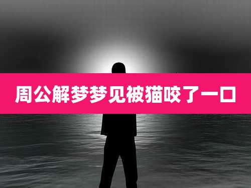 周公解梦梦见被猫咬了一口
