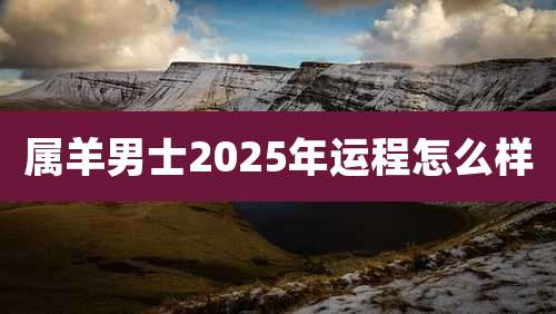 属羊男士2025年运程怎么样