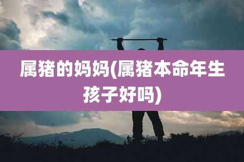 属猪的妈妈(属猪本命年生孩子好吗)